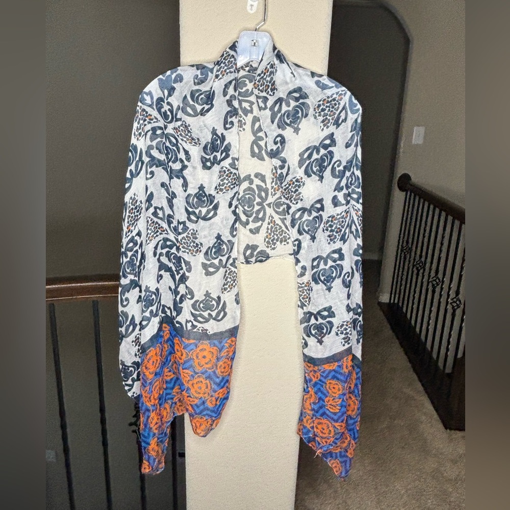 Chatties Mixed Floral Print Scarf NWT Style #SC-2073L Bohemian Spring Summer